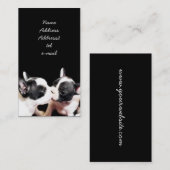 フレンチ・ブルドッグの子犬の名刺 名刺 (正面/裏面)