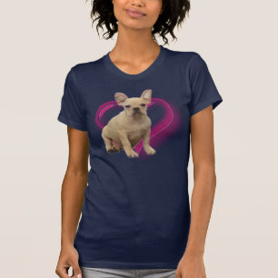 フレンチ・ブルドッグの子犬のTシャツ Tシャツ