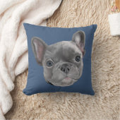 フレンチ・ブルドッグの子犬 クッション (ブランケット)