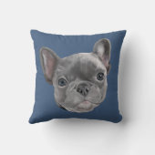 フレンチ・ブルドッグの子犬 クッション (裏面)