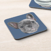 フレンチ・ブルドッグの子犬 コースター (左側)