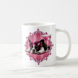 フレンチ・ブルドッグの子犬 コーヒーマグカップ