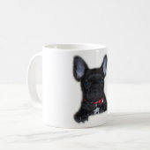 フレンチ・ブルドッグの子犬 コーヒーマグカップ (正面左)