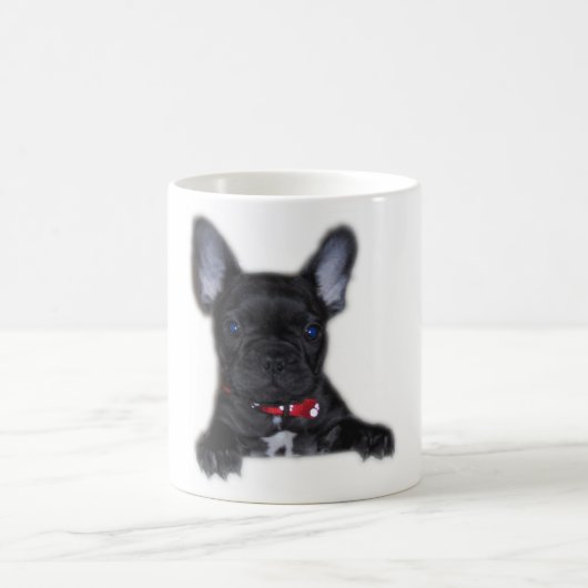 フレンチ・ブルドッグの子犬 コーヒーマグカップ (中央)