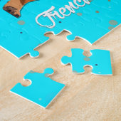 フレンチ・ブルドッグの子犬 ジグソーパズル (側面)