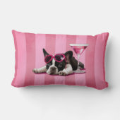 フレンチ・ブルドッグの子犬 ランバークッション (裏面)