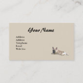 フレンチ・ブルドッグの恋人の名刺 名刺 (裏面)