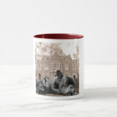 フレンチ・ブルドッグの睡眠のマグ マグカップ (中央)