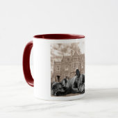 フレンチ・ブルドッグの睡眠のマグ マグカップ (正面左)