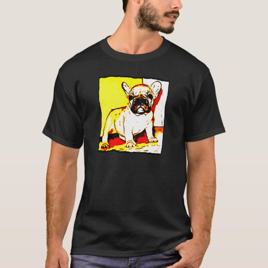 フレンチ・ブルドッグの芸術 Tシャツ (正面)
