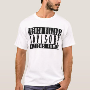 フレンチ・ブルドッグの諮問有害な発煙 Tシャツ