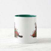 フレンチ・ブルドッグの身に着けているクリスマスつば マグカップ (中央)