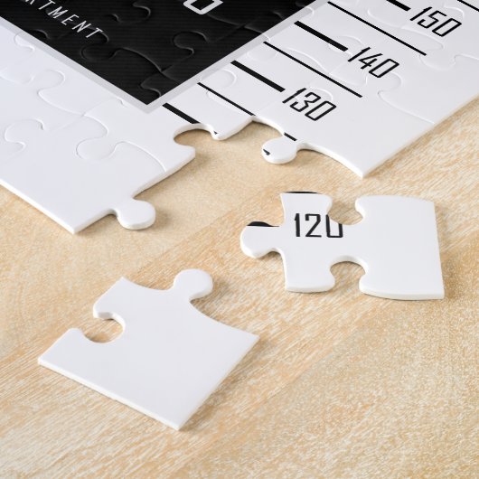 フレンチ・ブルドッグの顔写真のワイシャツ ジグソーパズル (側面)