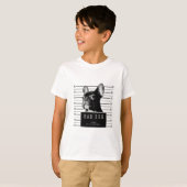 フレンチ・ブルドッグの顔写真のワイシャツ Tシャツ (正面フル)