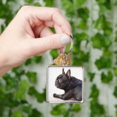 フレンチ・ブルドッグのkeychain キーホルダー (手)