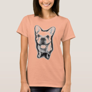 フレンチ・ブルドッグのLadieのTシャツ Tシャツ