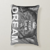 フレンチ・ブルドッグは穏やかな夢の枕を保ちます アクセントクッション (裏面(縦))