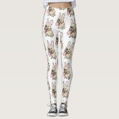 フレンチ・ブルドッグパターン レギンス (正面)