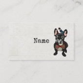 フレンチ・ブルドッグ及び青い鳥の名刺 名刺 (裏面)