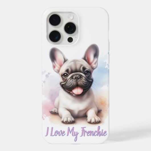 フレンチ・ブルドッグ大好き iPhoneケース (裏面)