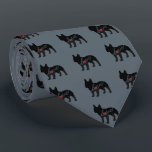 フレンチ・ブルドッグ愛 ネクタイ<br><div class="desc">犬の恋人のための素晴らしいギフト!  このシルエットは、"愛"単に読み、ステッカー、Tシャツ、マグ、枕、壁の芸術、ベビーのギフト、オフィス製品そして多くで利用でき、!   違うな品種を捜したらより多くの選択があるように私の"犬愛"部門を確認して下さい。   かちりと言う音はスタイル、サイズまたは色を変えるために"カスタマイズ"!</div>