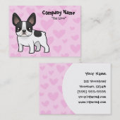 フレンチ・ブルドッグ愛 名刺 (正面/裏面)