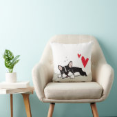 フレンチ・ブルドッグ愛-装飾用クッション クッション (椅子)