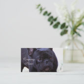 フレンチ・ブルドッグ犬 名刺 (スタンド正面)