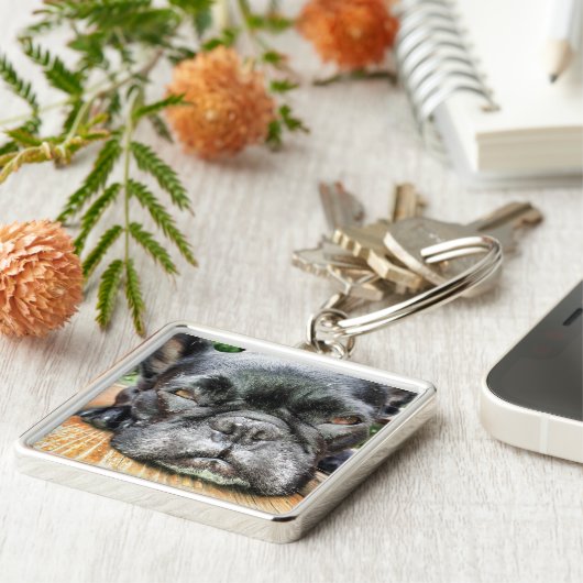 フレンチ・ブルドッグ キーホルダー (側面)