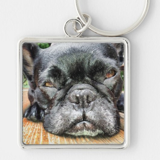 フレンチ・ブルドッグ キーホルダー (正面)