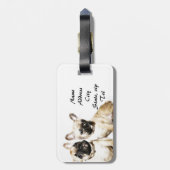 フレンチ・ブルドッグ ラゲッジタグ (裏面縦)