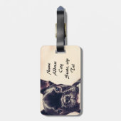 フレンチ・ブルドッグ ラゲッジタグ (裏面縦)