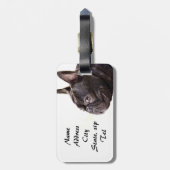 フレンチ・ブルドッグ ラゲッジタグ (裏面縦)