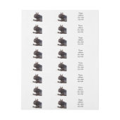 フレンチ・ブルドッグ ラップアラウンド宛名ラベル (シート)