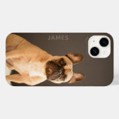 フレンチ・ブルドッグ 名前入り | 犬 Case-Mate iPhoneケース (裏面 (横))
