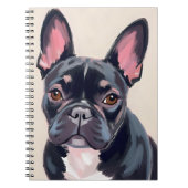 フレンチ・ブルドッグ | 犬のペットの絵 ノートブック (正面)