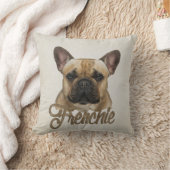 フレンチ・ブルドッグ- Frenchie犬 クッション (ブランケット)
