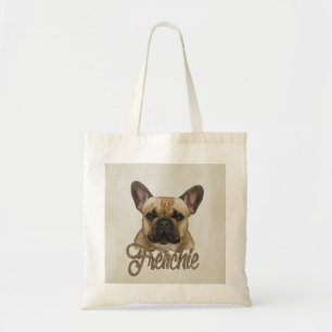 フレンチ・ブルドッグ- Frenchie犬 トートバッグ