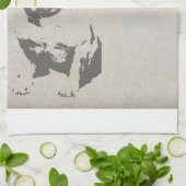 フレンチ・ブルドッグart.png キッチンタオル (折り畳み)