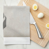 フレンチ・ブルドッグart.png キッチンタオル (四つ折り)