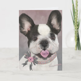 フレンチ・ブルドッグI愛 カード