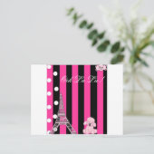 フレンチ・プードル ポストカード (スタンド正面)