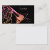 フレンチ・ホルンの名刺 名刺 (正面/裏面)