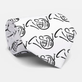 フレンチ・ホルンの楽器 ネクタイ (ロール)