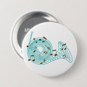 フレンチ・ホルンボタン 缶バッジ (正面&裏面)