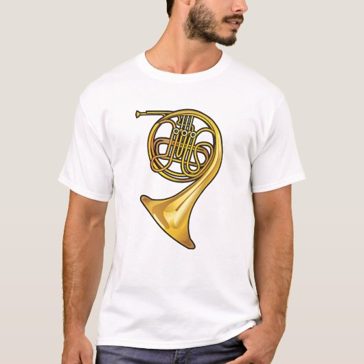 フレンチ・ホルン実質style.png tシャツ (正面)