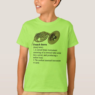 フレンチ・ホルン辞書定義 Tシャツ