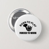 フレンチ・ホルン音楽デザイン 缶バッジ (正面&裏面)