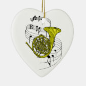 フレンチ・ホルン セラミックオーナメント (右)