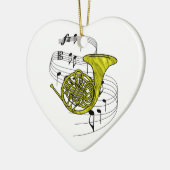 フレンチ・ホルン セラミックオーナメント (左)